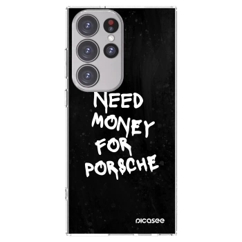 Picasee διαφανής θήκη σιλικόνης Samsung Galaxy S23 Ultra 5G - Black Dollar