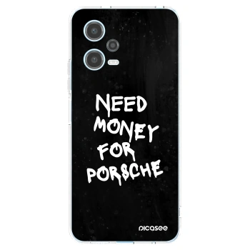 Picasee διαφανής θήκη σιλικόνης Xiaomi Redmi Note 12 5G - Black Dollar