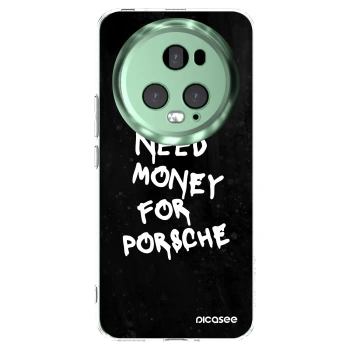 Picasee διαφανής θήκη σιλικόνης Honor Magic5 Pro - Black Dollar