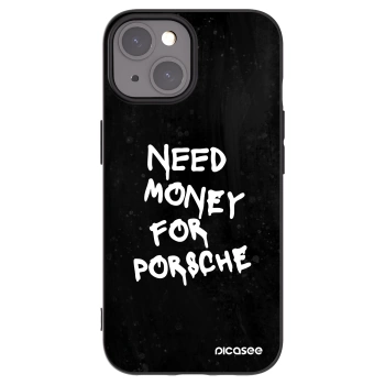Picasee Μαύρη θήκη σιλικόνης για Apple iPhone 15 - Black Dollar