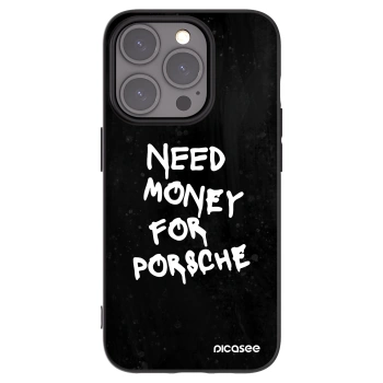 Picasee Μαύρη θήκη σιλικόνης για Apple iPhone 15 Pro - Black Dollar