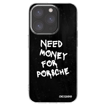 Picasee διαφανής θήκη σιλικόνης Apple iPhone 15 Pro - Black Dollar