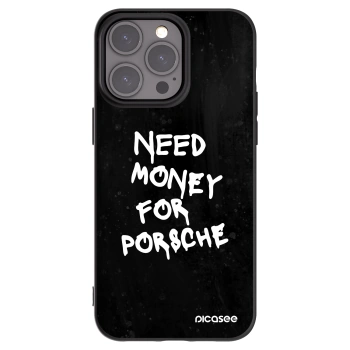 Picasee Μαύρη θήκη σιλικόνης για Apple iPhone 15 Pro Max - Black Dollar