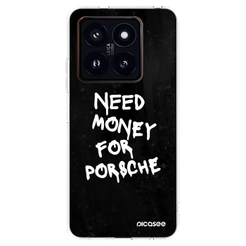 Picasee διαφανής θήκη σιλικόνης Xiaomi 14 Pro - Black Dollar