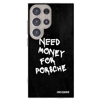 Picasee διαφανής θήκη σιλικόνης Samsung Galaxy S24 Ultra S928B 5G - Black Dollar