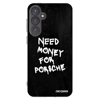 Picasee διαφανής θήκη σιλικόνης Samsung Galaxy S23 FE S711B - Black Dollar