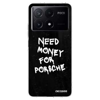 Picasee διαφανής θήκη σιλικόνης Xiaomi Poco X6 Pro - Black Dollar