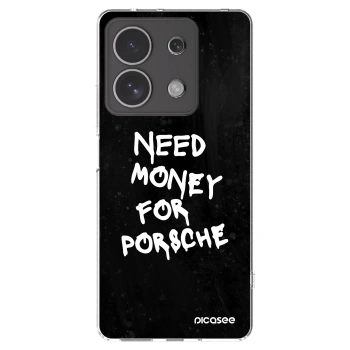 Picasee διαφανής θήκη σιλικόνης Xiaomi Redmi Note 13 4G - Black Dollar