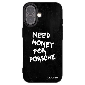 Picasee Μαύρη θήκη σιλικόνης για Apple iPhone 16 - Black Dollar