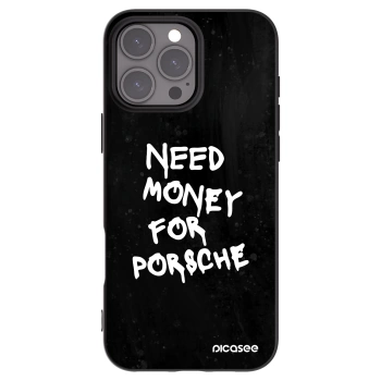 Picasee Μαύρη θήκη σιλικόνης για Apple iPhone 16 Pro Max - Black Dollar