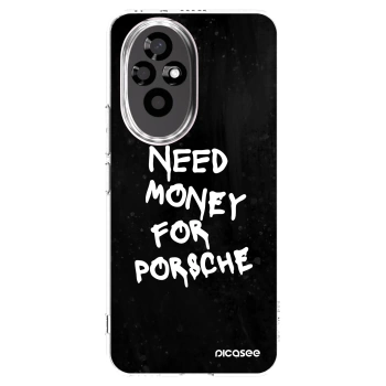 Picasee διαφανής θήκη σιλικόνης Honor 200 5G - Black Dollar