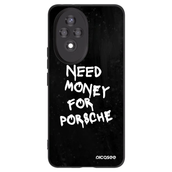 Picasee Μαύρη θήκη σιλικόνης για Honor 200 Pro 5G - Black Dollar