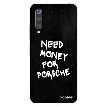 Picasee διαφανής θήκη σιλικόνης Xiaomi Mi 9 - Black Dollar