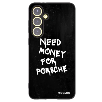 Picasee Μαύρη θήκη σιλικόνης για Samsung Galaxy S24 FE S721B - Black Dollar