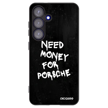 Picasee Μαύρη θήκη σιλικόνης για Samsung Galaxy S25 5G - Black Dollar