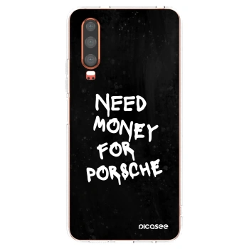 Picasee διαφανής θήκη σιλικόνης Huawei P30 - Black Dollar