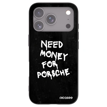 Picasee Μαύρη θήκη σιλικόνης για Apple iPhone 17 Pro - Black Dollar