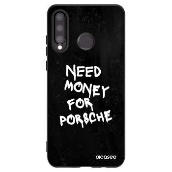 Picasee Μαύρη θήκη σιλικόνης για Huawei P30 Lite - Black Dollar