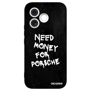 Picasee Μαύρη θήκη σιλικόνης για Honor 600 Lite - Black Dollar