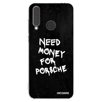 Picasee διαφανής θήκη σιλικόνης Honor 20 Lite - Black Dollar