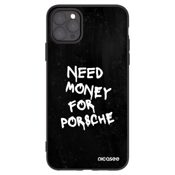 Picasee Μαύρη θήκη σιλικόνης για Apple iPhone 11 Pro Max - Black Dollar