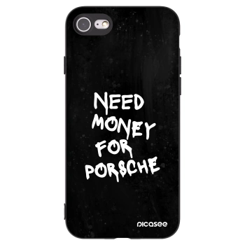 Picasee Μαύρη θήκη σιλικόνης για Apple iPhone SE 2020 - Black Dollar