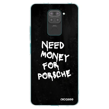 Picasee Μαύρη θήκη σιλικόνης για Xiaomi Redmi Note 9 - Black Dollar