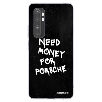 Picasee διαφανής θήκη σιλικόνης Xiaomi Mi Note 10 Lite - Black Dollar
