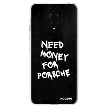 Picasee διαφανής θήκη σιλικόνης Xiaomi Redmi Note 9S - Black Dollar