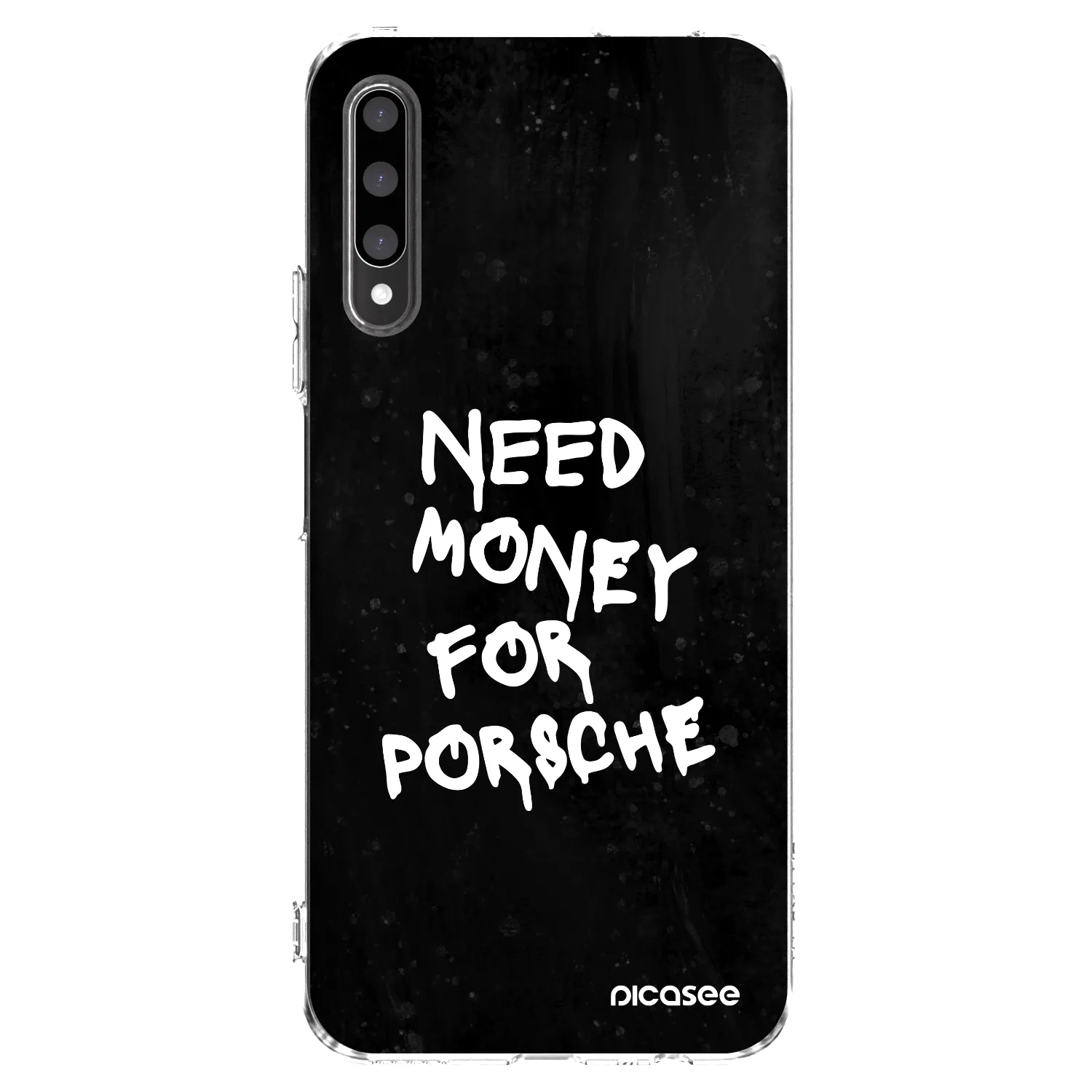 Picasee διαφανής θήκη σιλικόνης Honor 9X Pro - Black Dollar