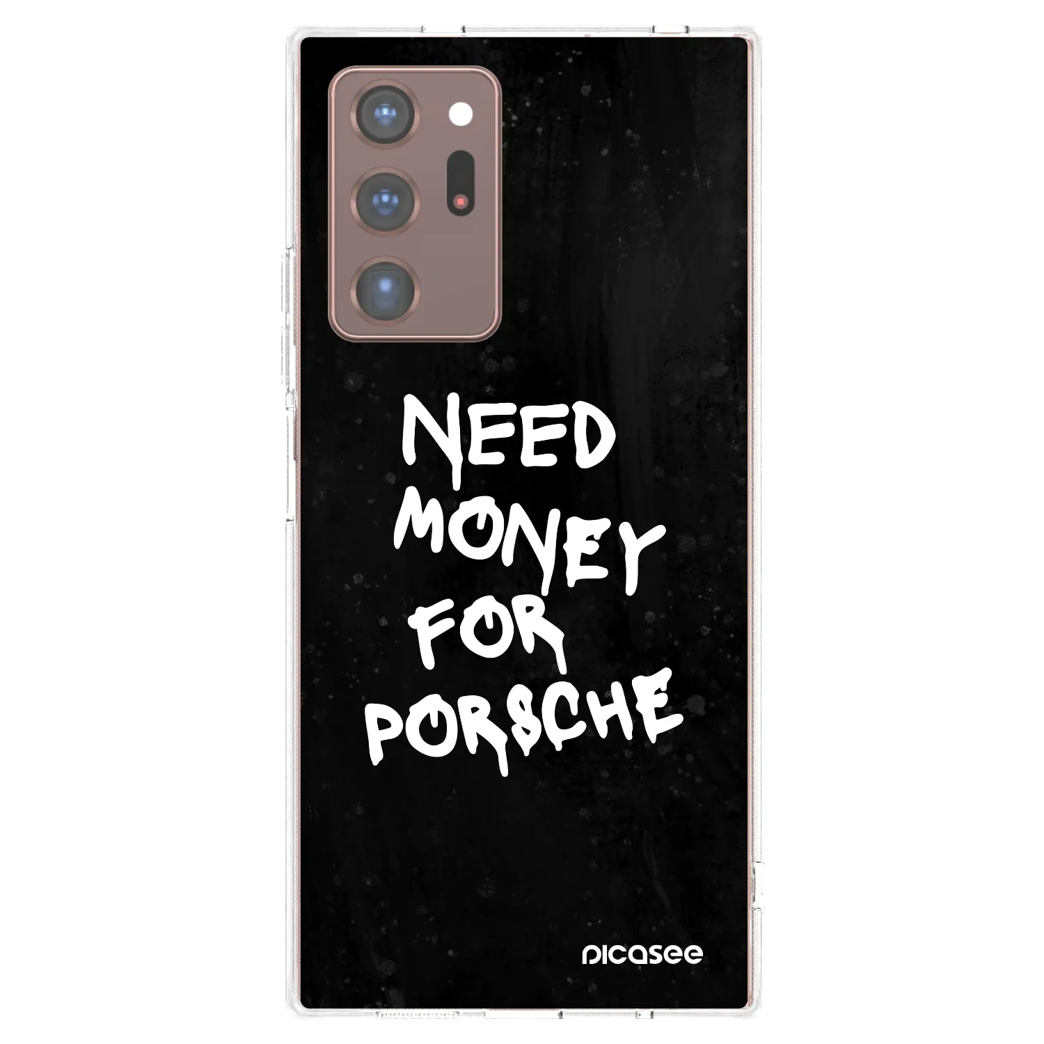 Picasee διαφανής θήκη σιλικόνης Samsung Galaxy Note 20 Ultra - Black Dollar