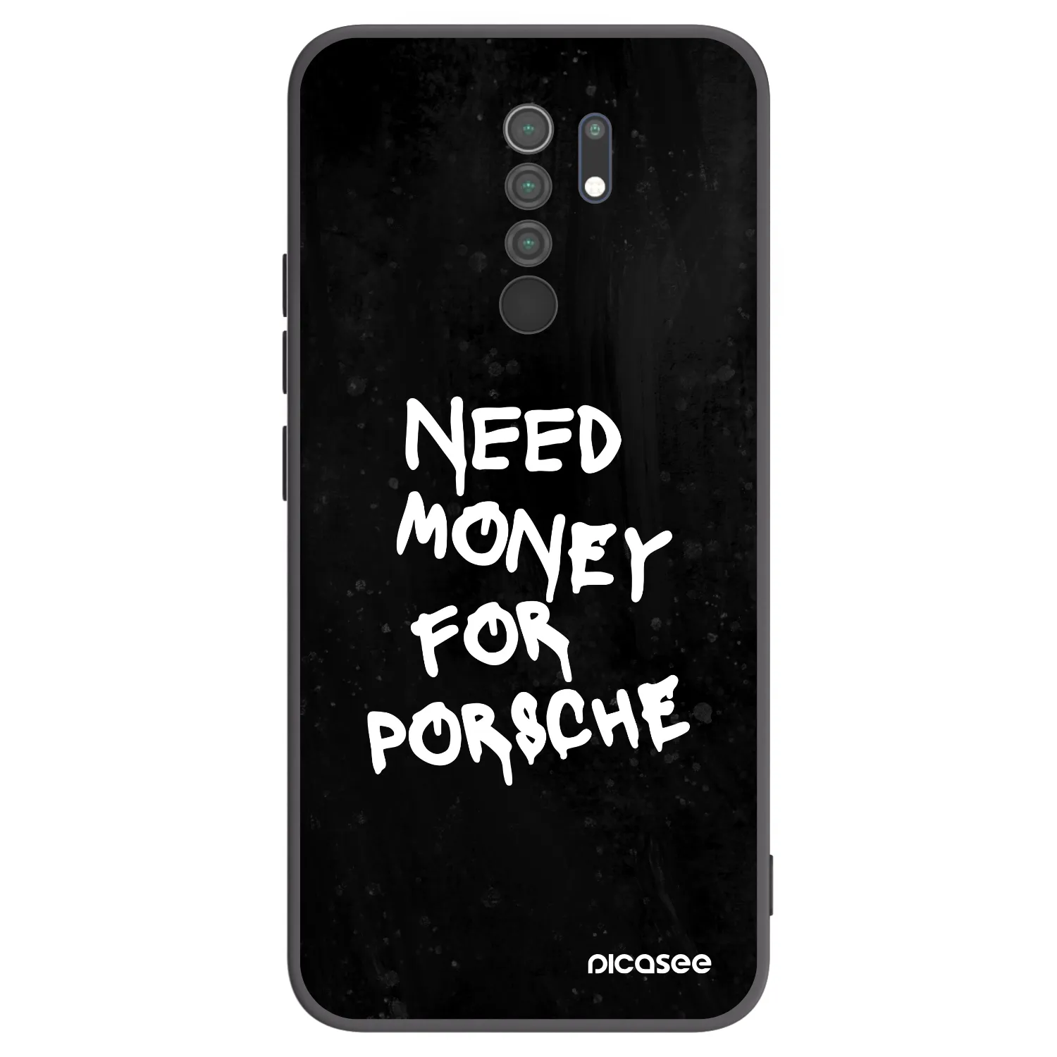 Picasee Μαύρη θήκη σιλικόνης για Xiaomi Redmi 9 - Black Dollar