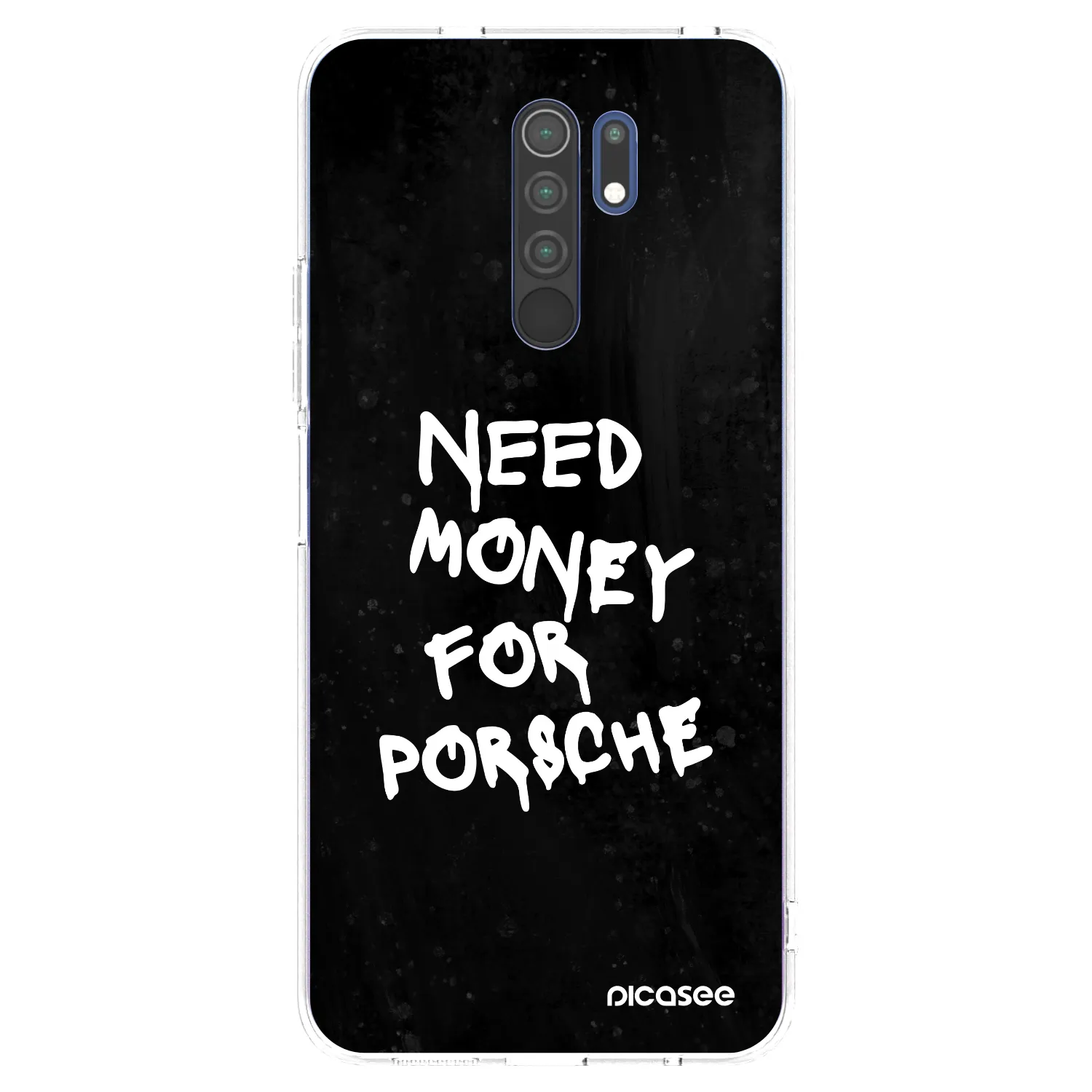 Picasee διαφανής θήκη σιλικόνης Xiaomi Redmi 9 - Black Dollar