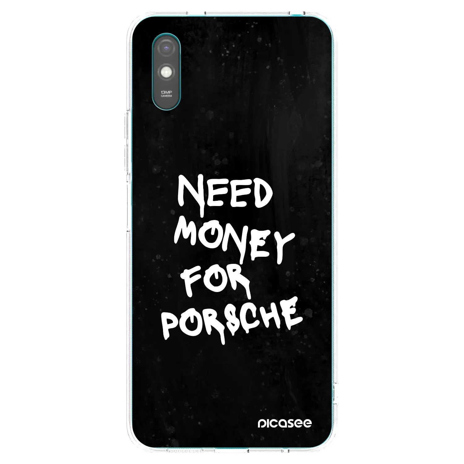 Picasee διαφανής θήκη σιλικόνης Xiaomi Redmi 9A - Black Dollar