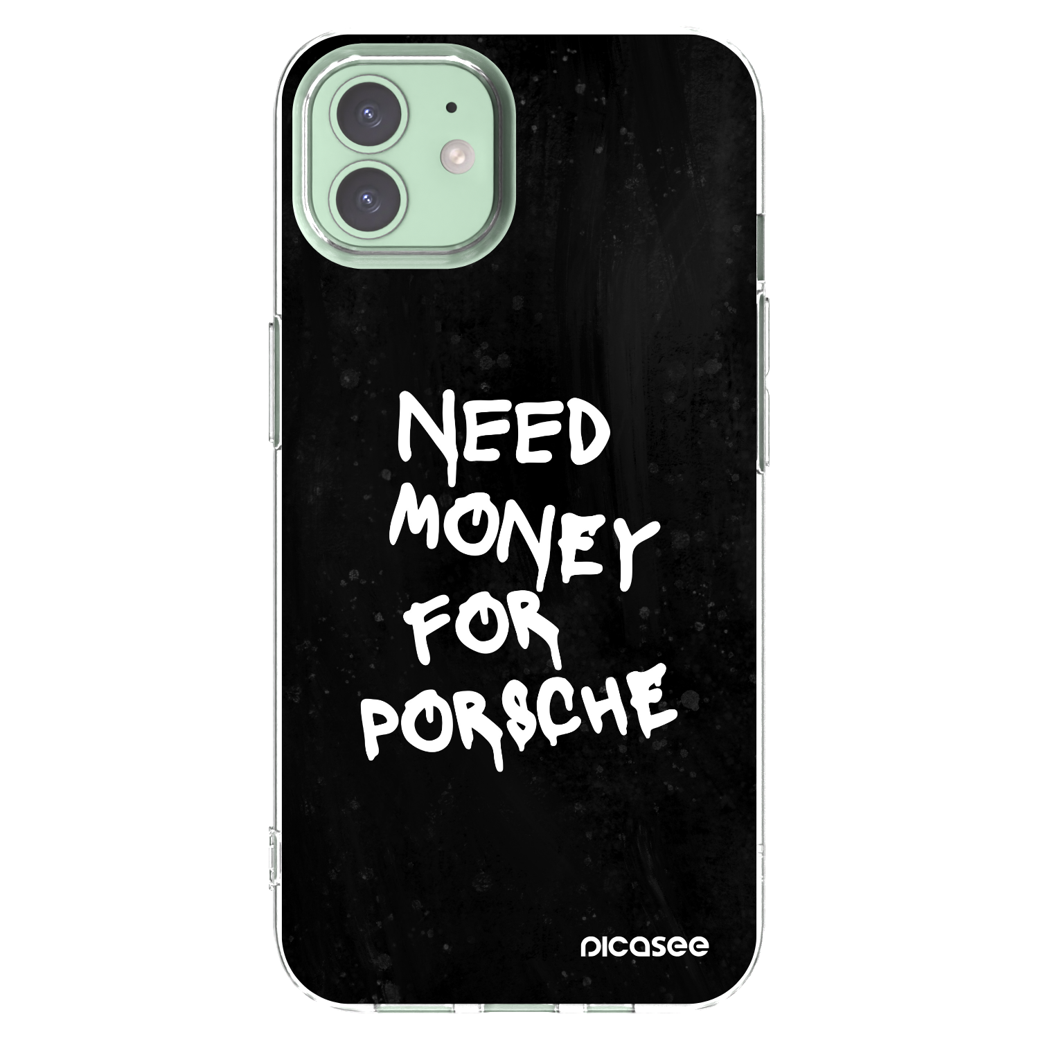 Picasee διαφανής θήκη σιλικόνης Apple iPhone 12 Pro - Black Dollar