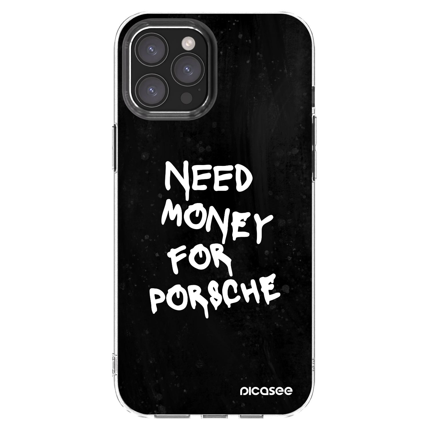 Picasee διαφανής θήκη σιλικόνης Apple iPhone 12 Pro Max - Black Dollar