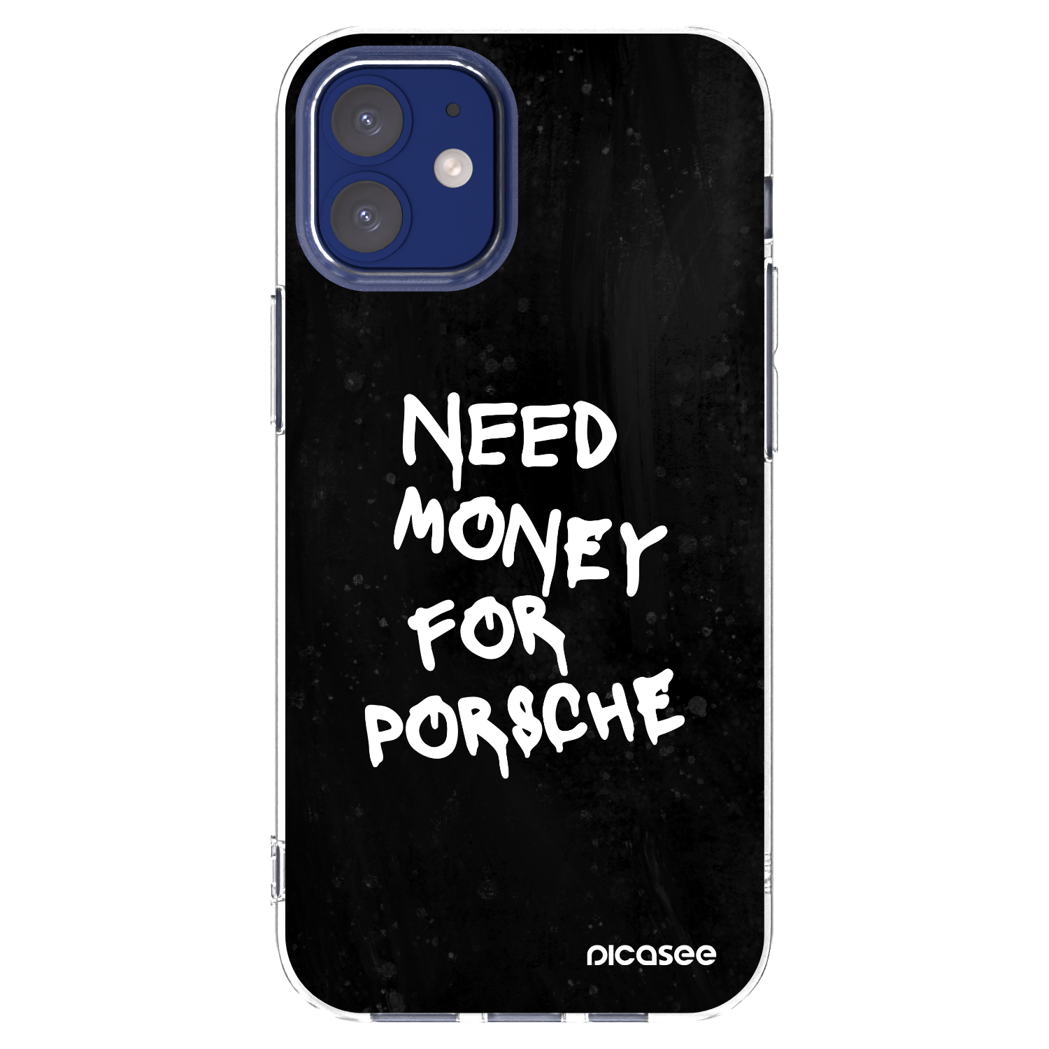 Picasee διαφανής θήκη σιλικόνης Apple iPhone 12 mini - Black Dollar