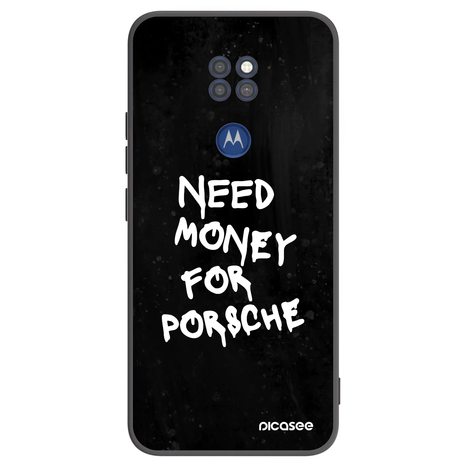 Picasee Μαύρη θήκη σιλικόνης για Motorola Moto G9 Play - Black Dollar