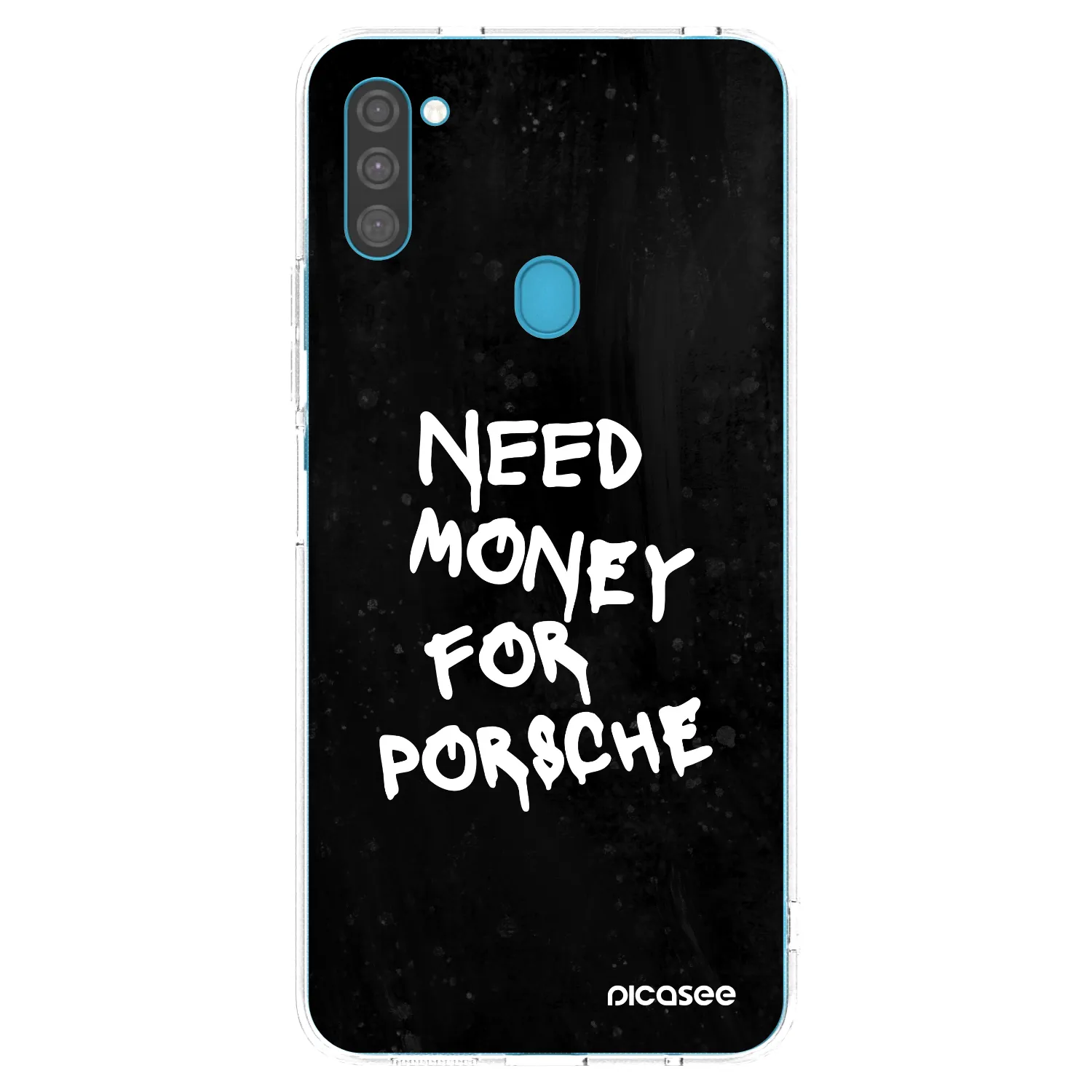 Picasee διαφανής θήκη σιλικόνης Samsung Galaxy M11 - Black Dollar