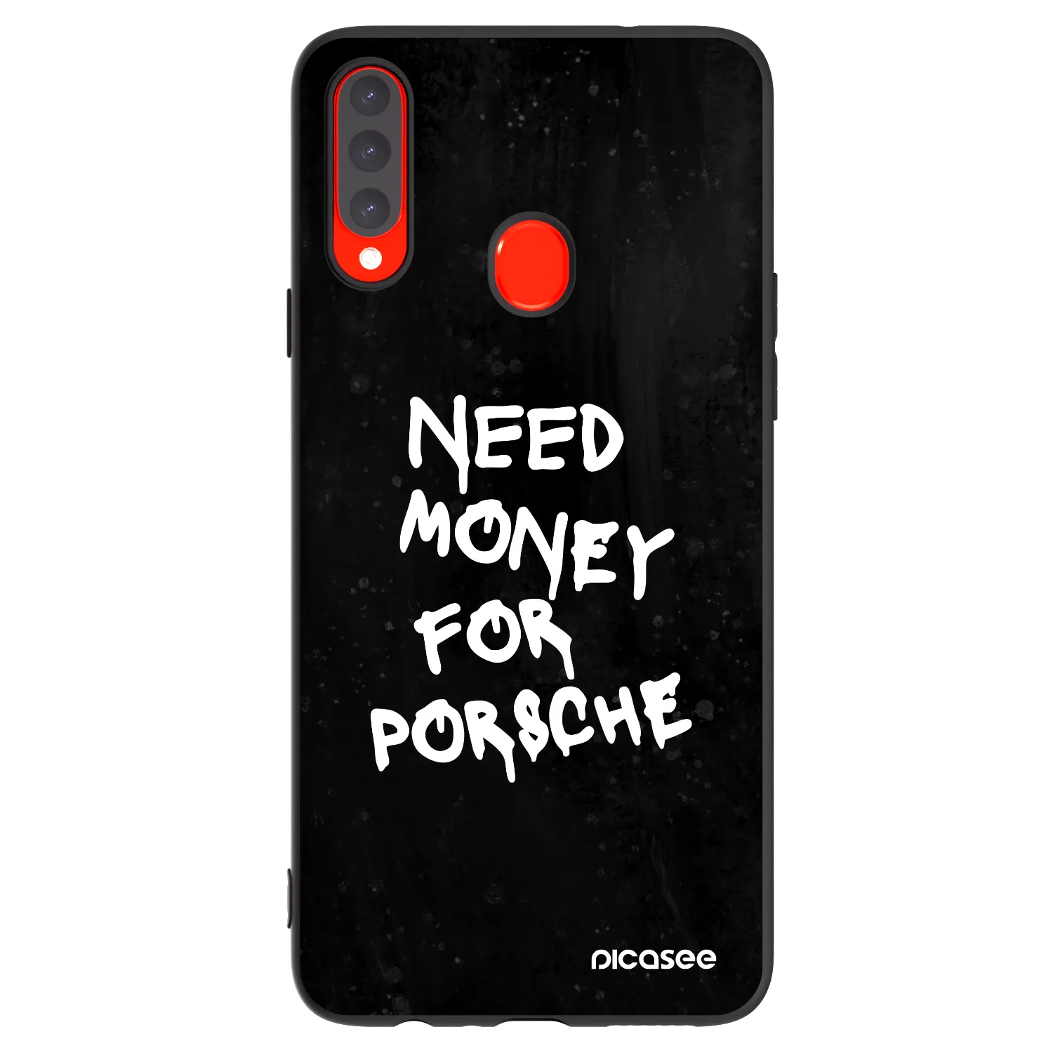 Picasee Μαύρη θήκη σιλικόνης για Samsung Galaxy A20s - Black Dollar
