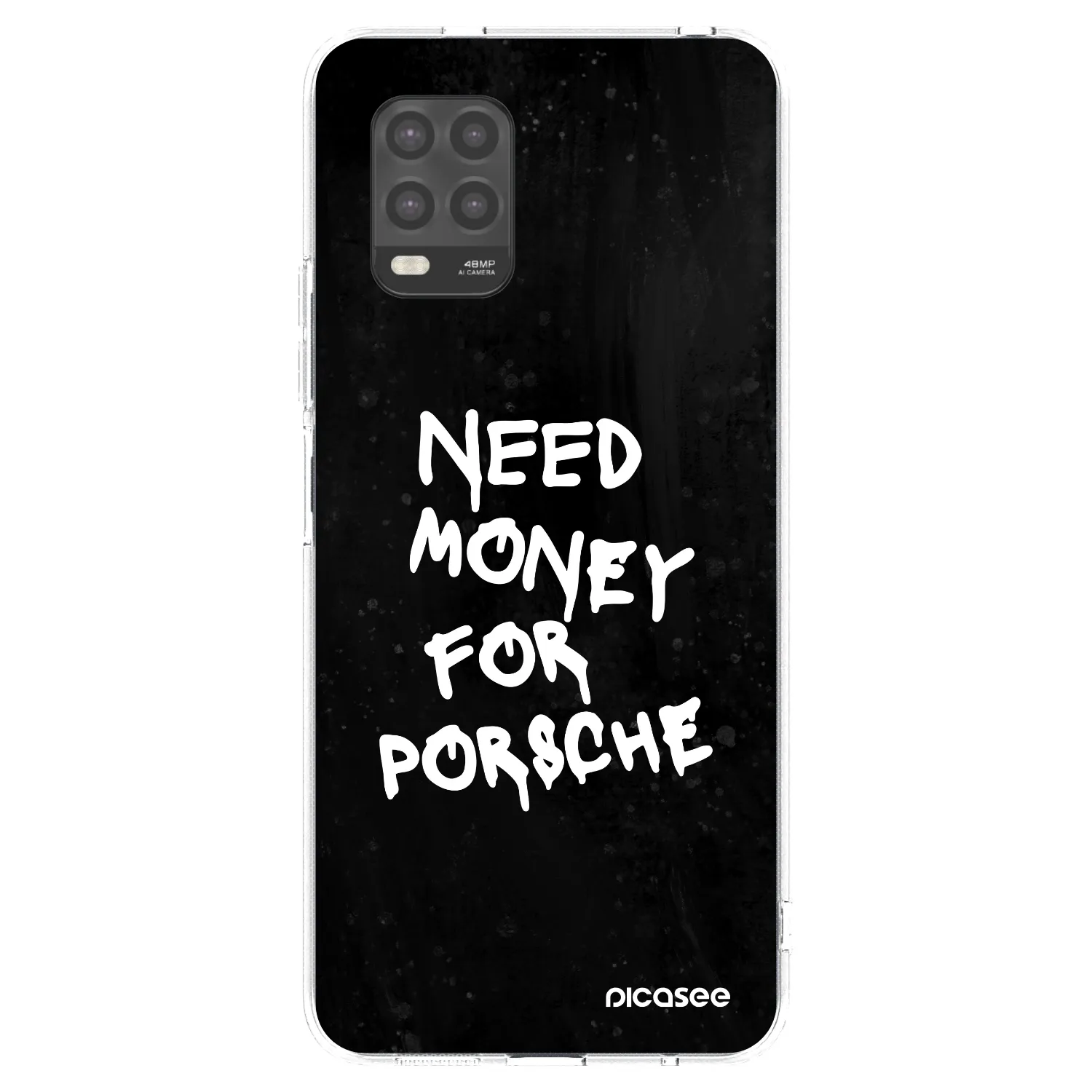 Picasee διαφανής θήκη σιλικόνης Xiaomi Mi 10 Lite - Black Dollar