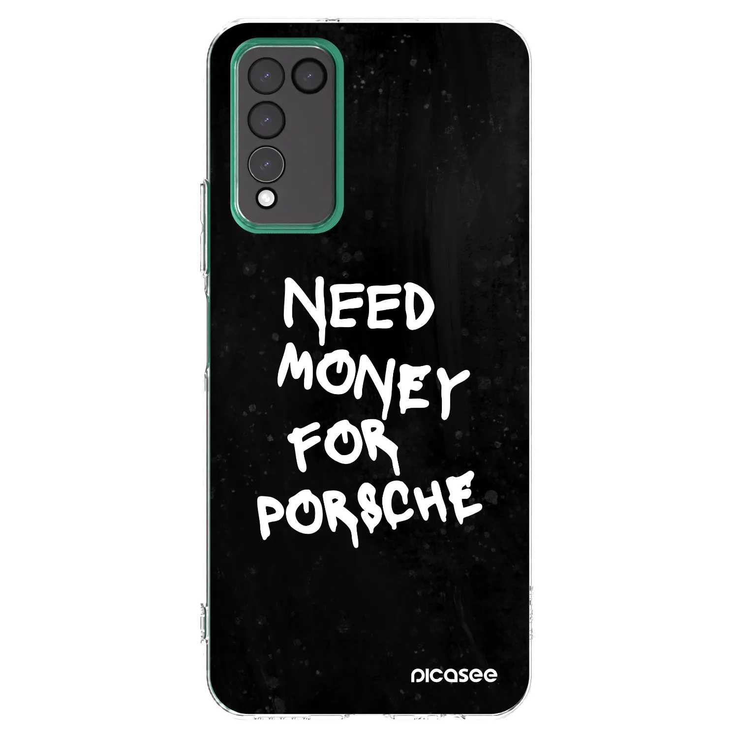 Picasee διαφανής θήκη σιλικόνης Honor 10X Lite - Black Dollar