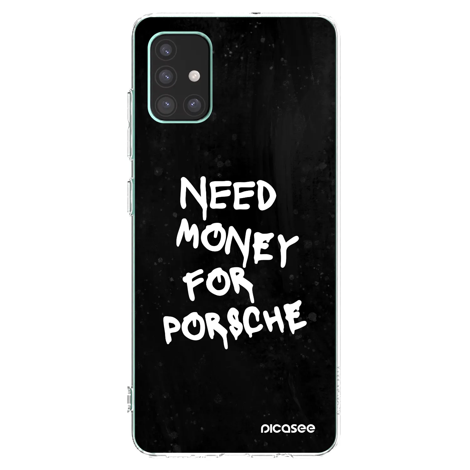 Picasee διαφανής θήκη σιλικόνης Samsung Galaxy M51 M515F - Black Dollar