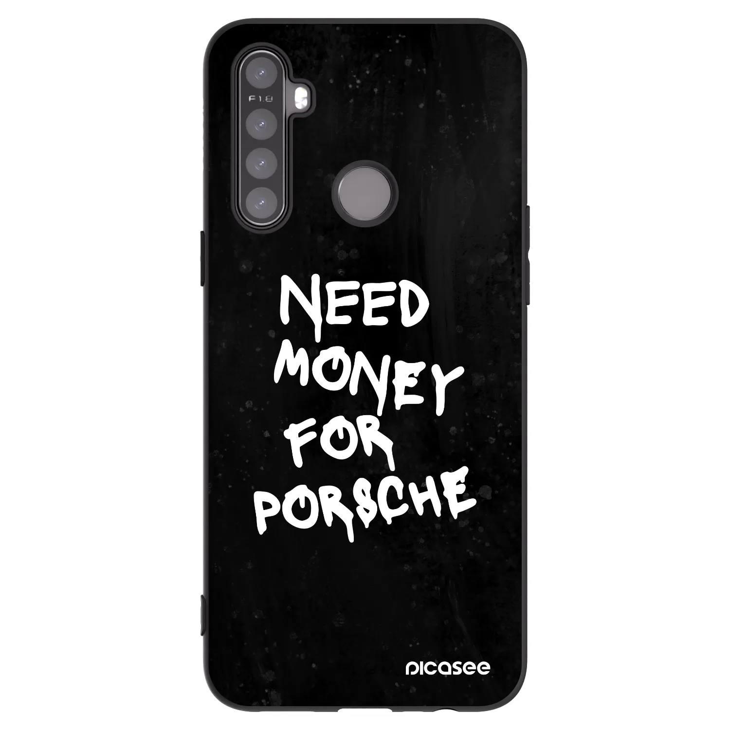 Picasee Μαύρη θήκη σιλικόνης για Realme 6i - Black Dollar