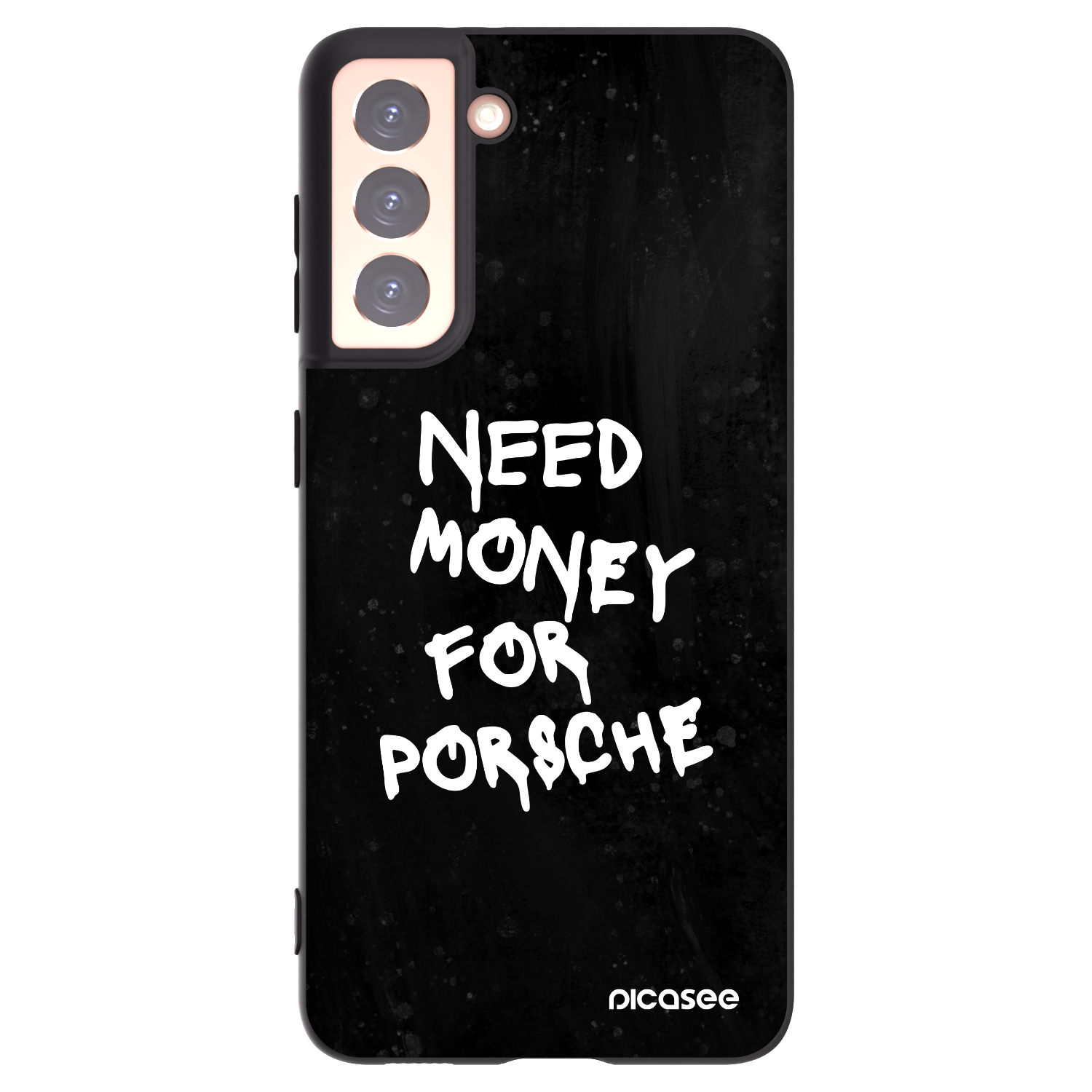 Picasee Μαύρη θήκη σιλικόνης για Samsung Galaxy S21 5G G991B - Black Dollar