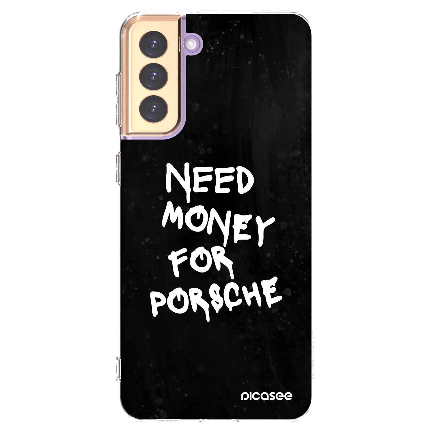 Picasee διαφανής θήκη σιλικόνης Samsung Galaxy S21+ 5G G996F - Black Dollar