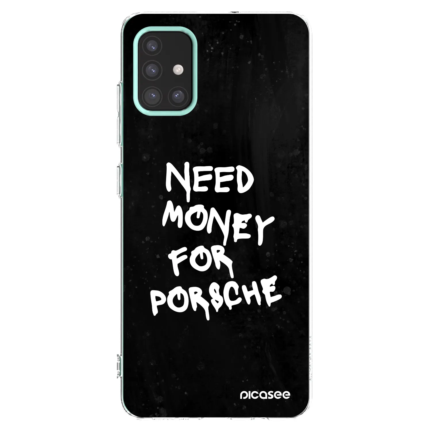 Picasee διαφανής θήκη σιλικόνης Samsung Galaxy M31s - Black Dollar