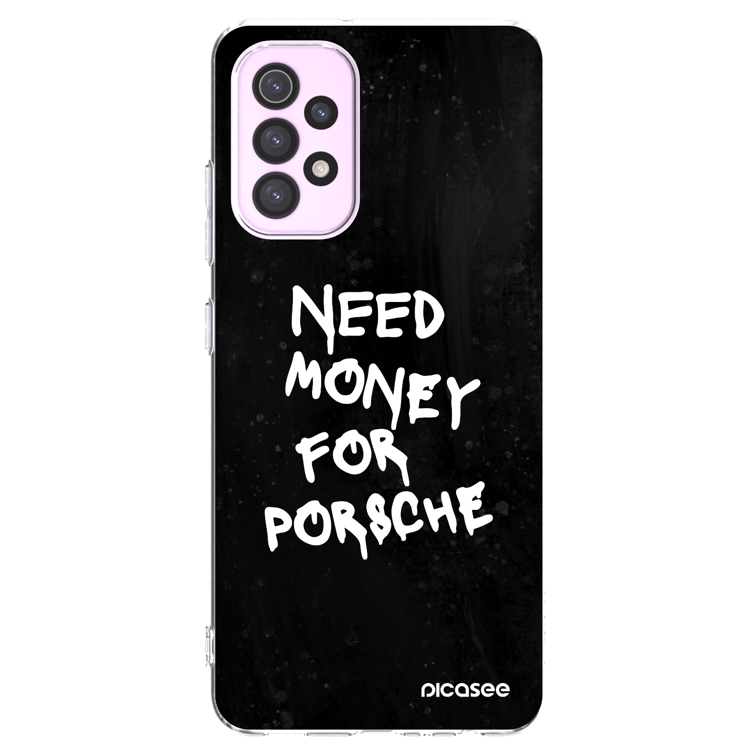 Picasee διαφανής θήκη σιλικόνης Samsung Galaxy A32 5G A326B - Black Dollar