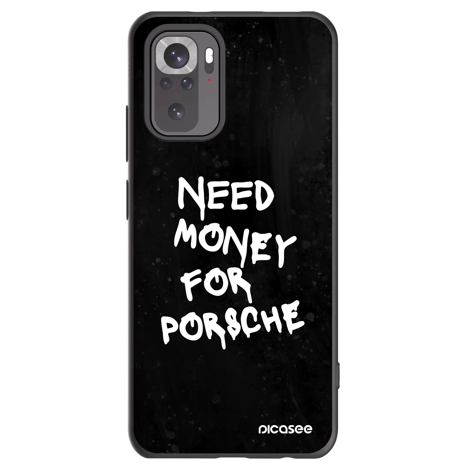 Picasee Μαύρη θήκη σιλικόνης για Xiaomi Redmi Note 10S - Black Dollar