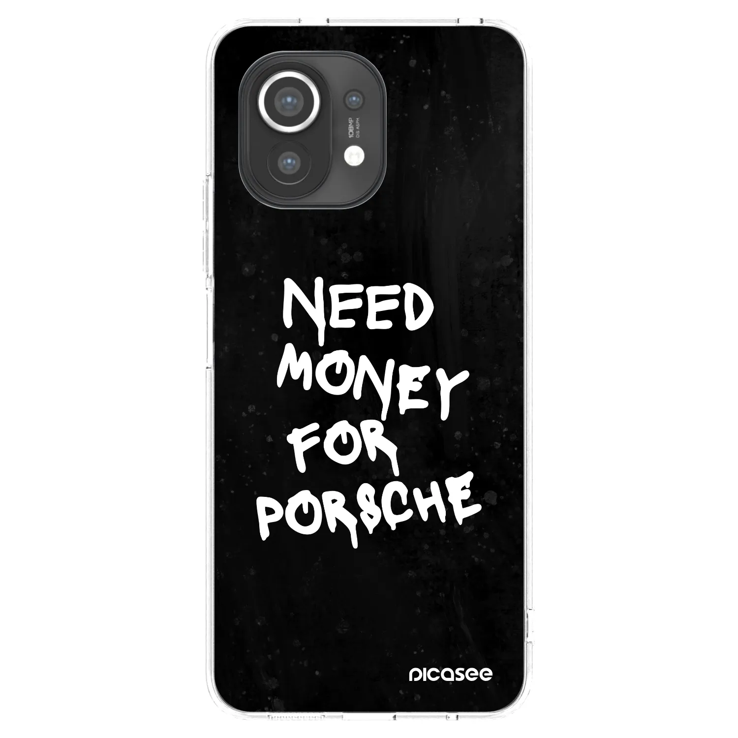 Picasee διαφανής θήκη σιλικόνης Xiaomi Mi 11 - Black Dollar